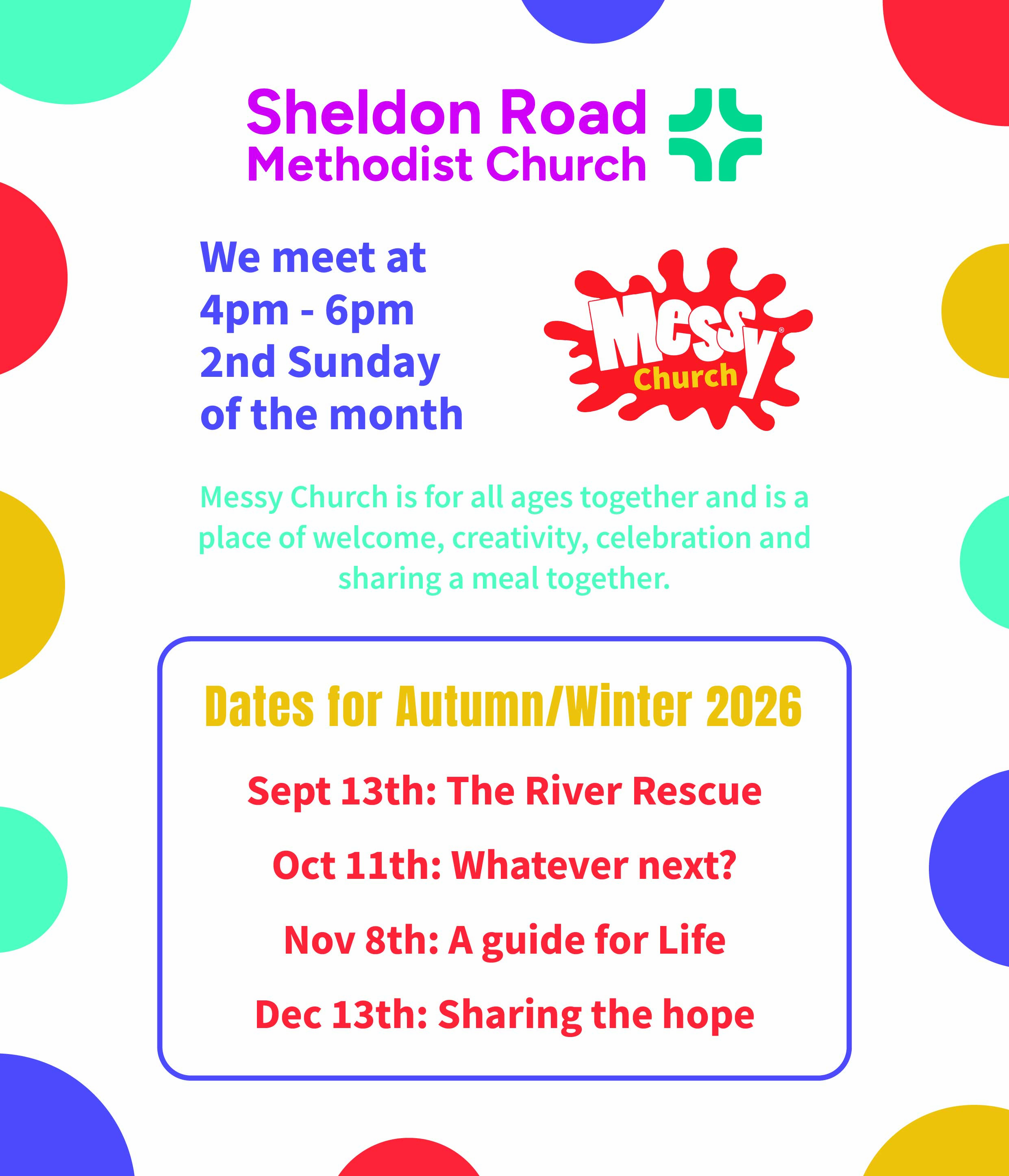 Messy Church 2026 Autumn Onlin